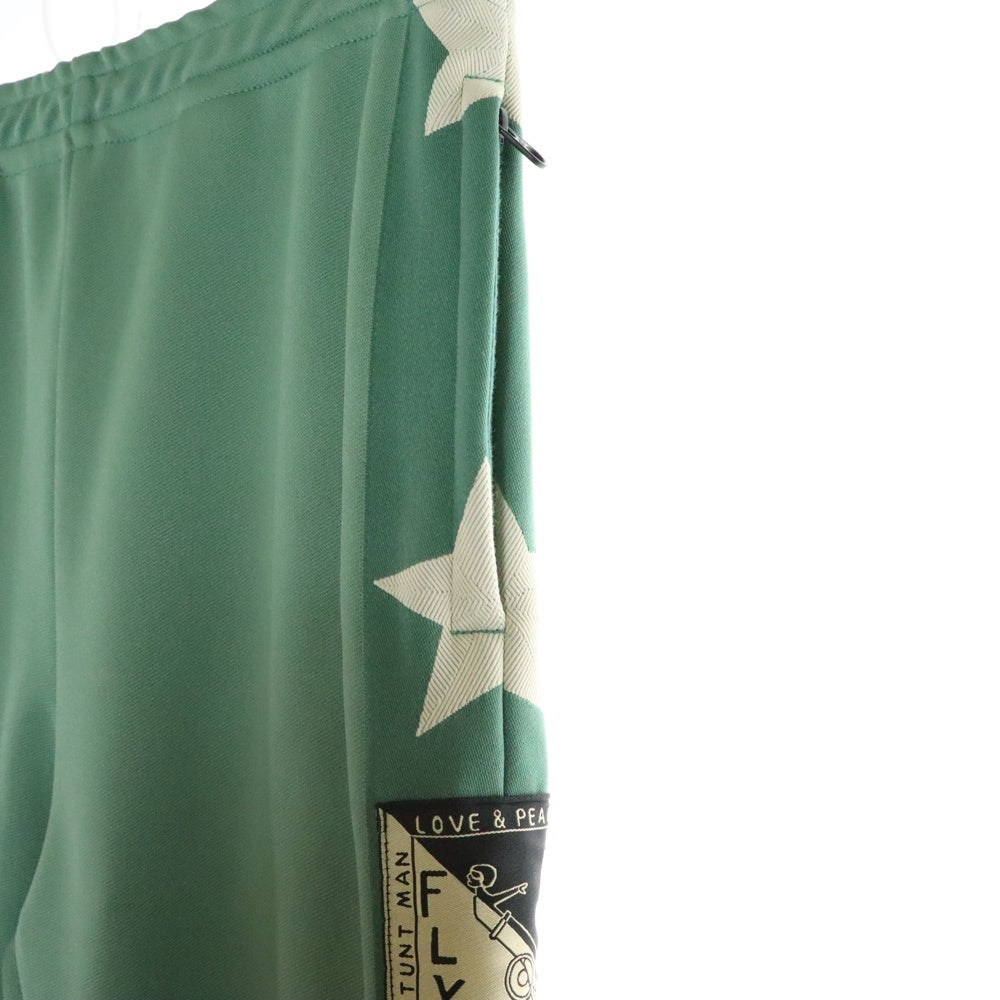 KAPITAL(キャピタル) Stuntman Star Pants K2410LP106 スムースジャージースタントマン&ウーマン トラックパンツ グリーン