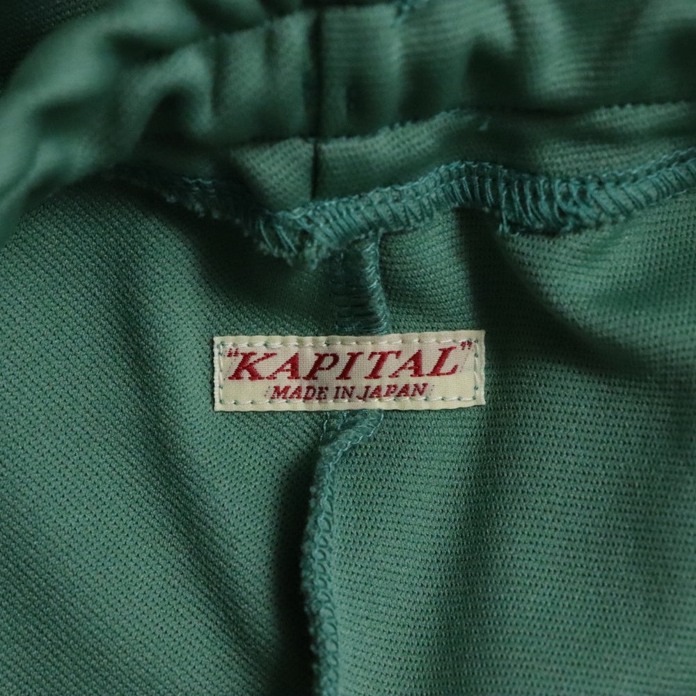 KAPITAL(キャピタル) Stuntman Star Pants K2410LP106 スムースジャージースタントマン&ウーマン トラックパンツ グリーン