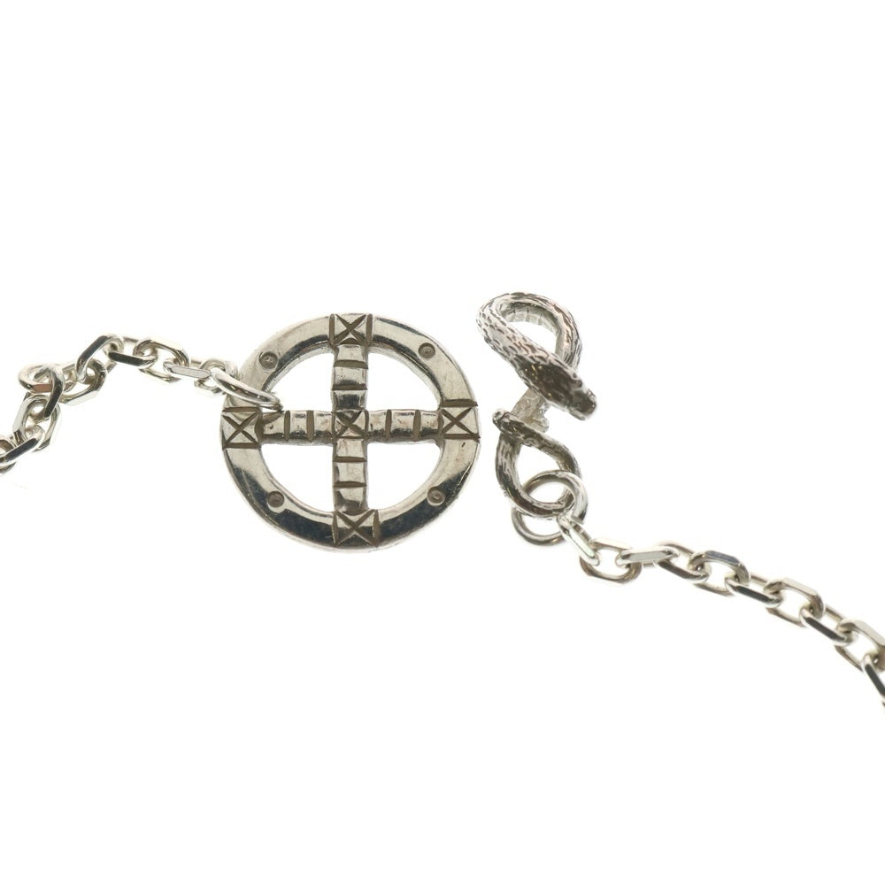 MOTO(モト) THIN SQUARE CHAIN SNAKE HOOK 小ホイール スネークフック 細角チェーン シルバー