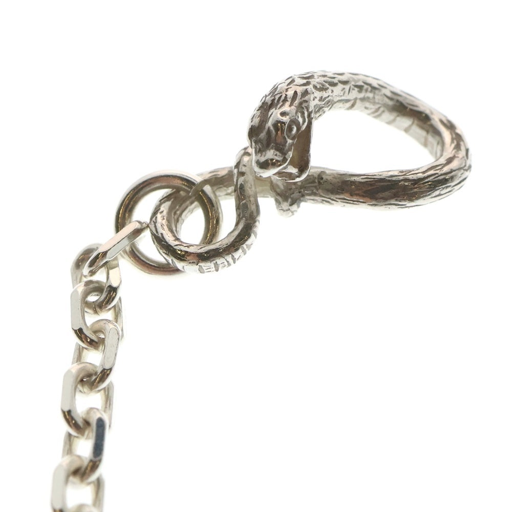 MOTO(モト) THIN SQUARE CHAIN SNAKE HOOK 小ホイール スネークフック 細角チェーン シルバー