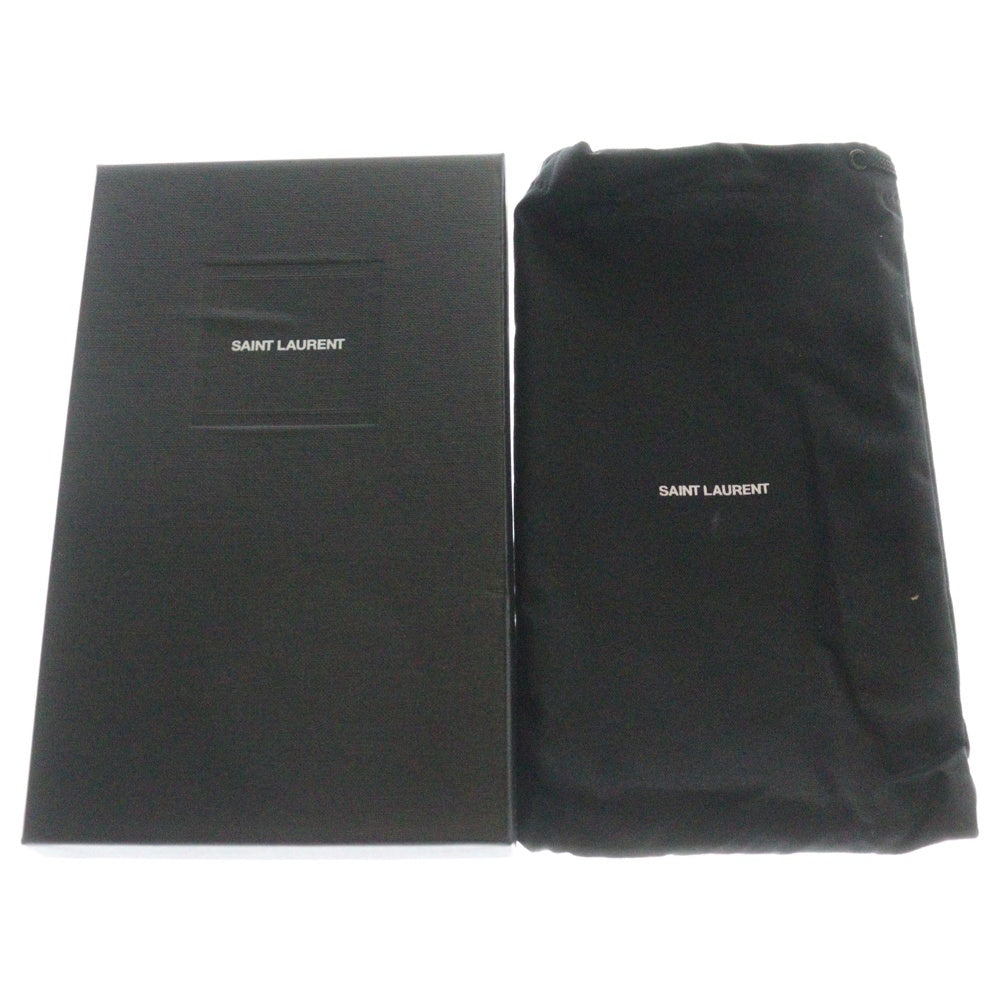 SAINT LAURENT PARIS(サンローランパリ) カサンドラ Vステッチ ラージフラップ レザーロングウォレット 長財布 GUE372264 ベージュ
