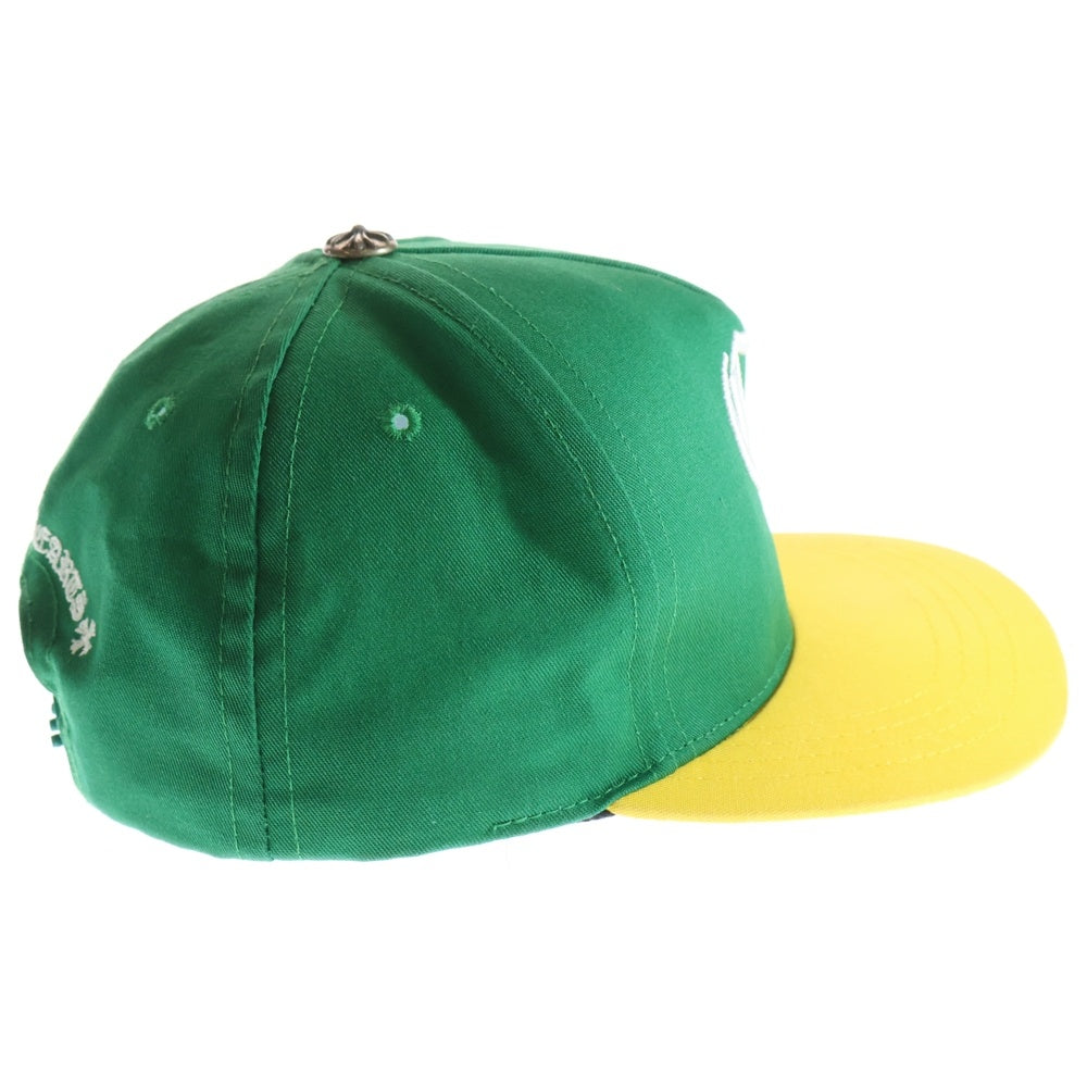CHROME HEARTS(クロムハーツ) HAT 5 PNL CAP BSBL CHロゴベースボールキャップ 帽子 グリーン/イエロー