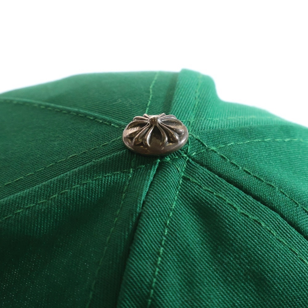 CHROME HEARTS(クロムハーツ) HAT 5 PNL CAP BSBL CHロゴベースボールキャップ 帽子 グリーン/イエロー