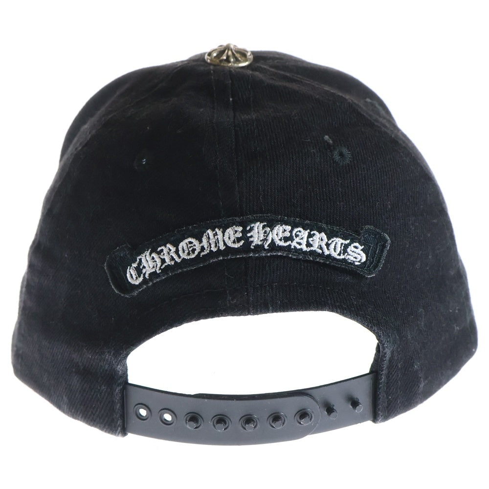 CHROME HEARTS(クロムハーツ) BASEBALL TRUCKER CAP クロス刺繍クロスボール付きキャップ 帽子 ブラック