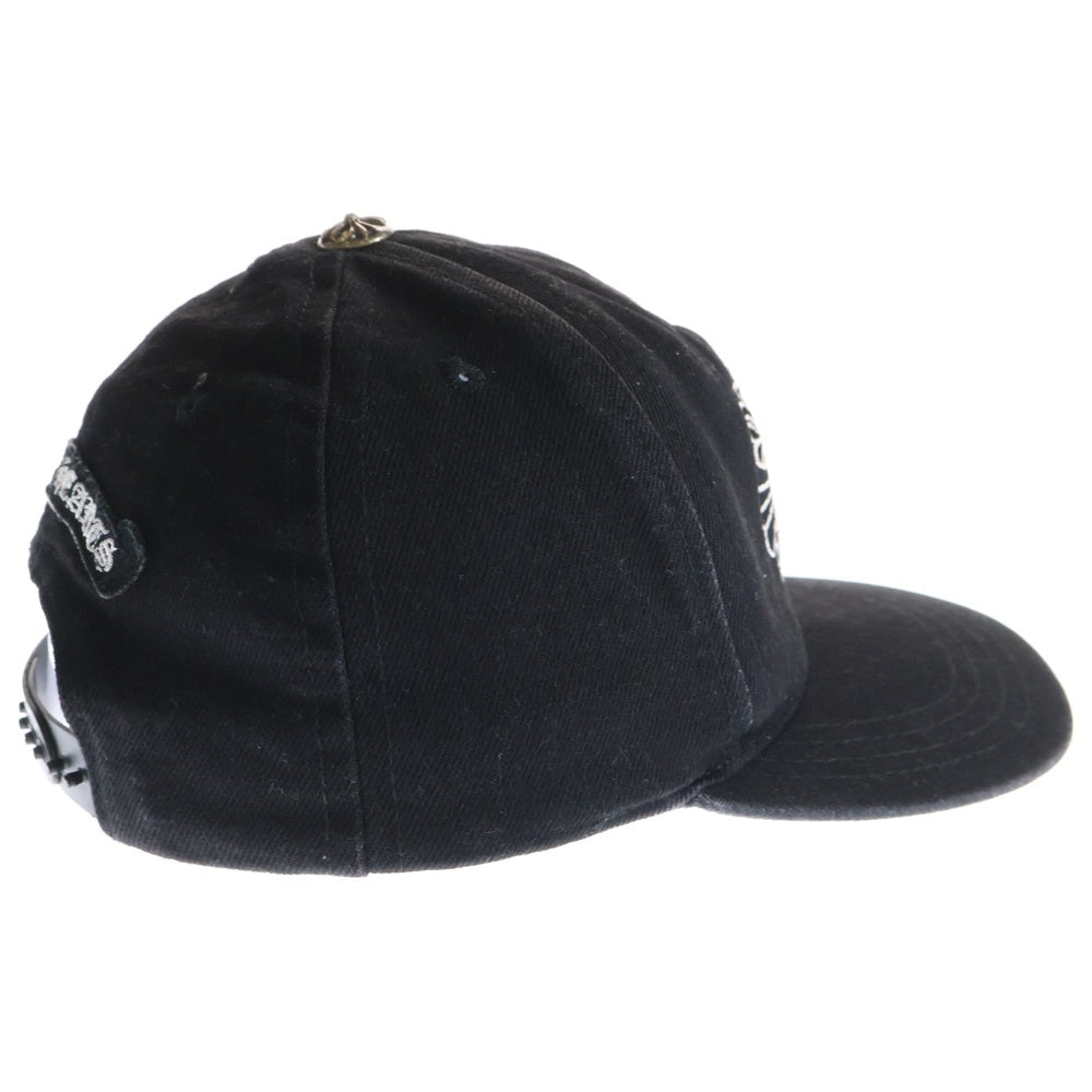 CHROME HEARTS(クロムハーツ) BASEBALL TRUCKER CAP クロス刺繍クロスボール付きキャップ 帽子 ブラック