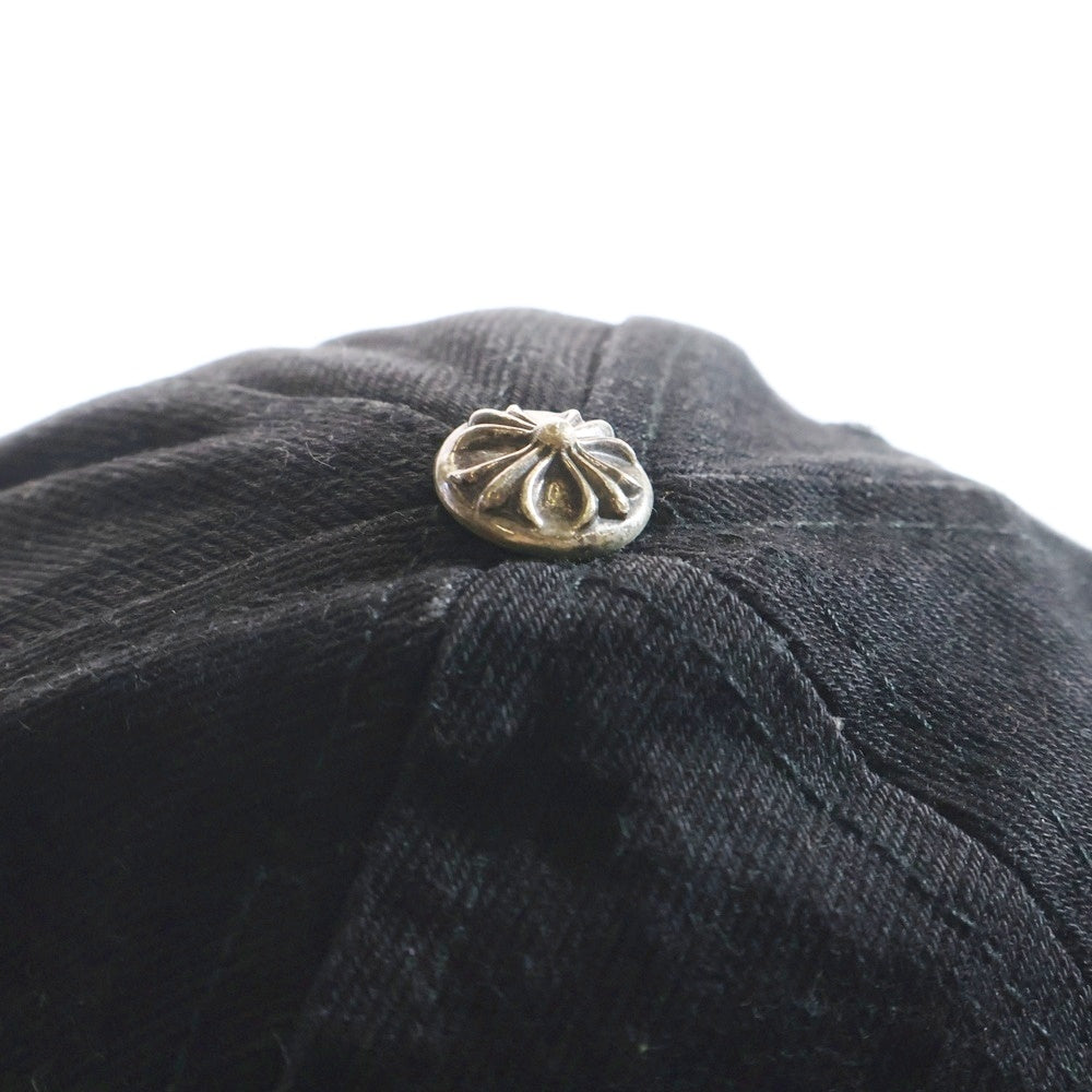 CHROME HEARTS(クロムハーツ) BASEBALL TRUCKER CAP クロス刺繍クロスボール付きキャップ 帽子 ブラック
