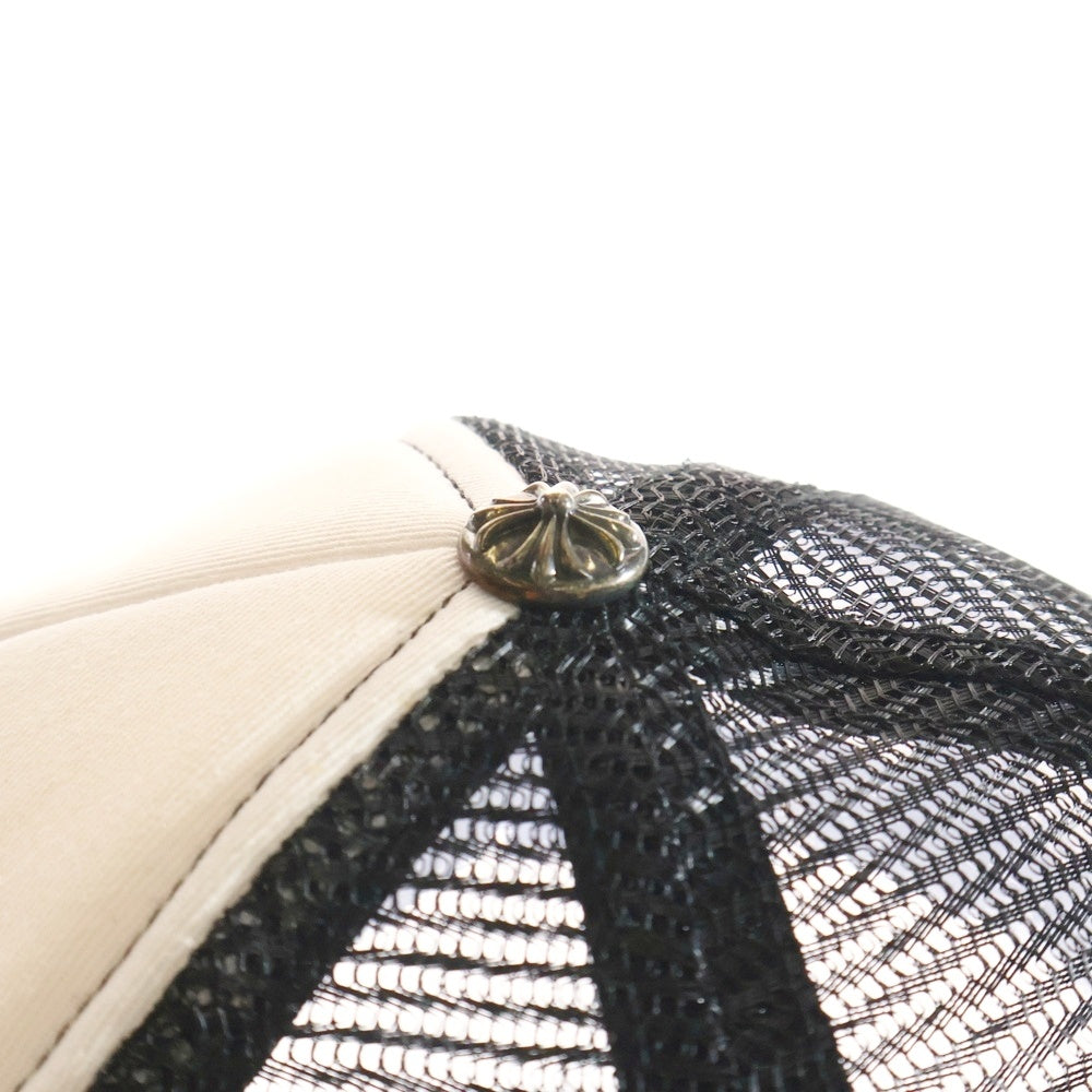 CHROME HEARTS(クロムハーツ) TRUCKER CAP CHパッチメッシュトラッカーキャップ クロスボール付 帽子 ホワイト/ブラック