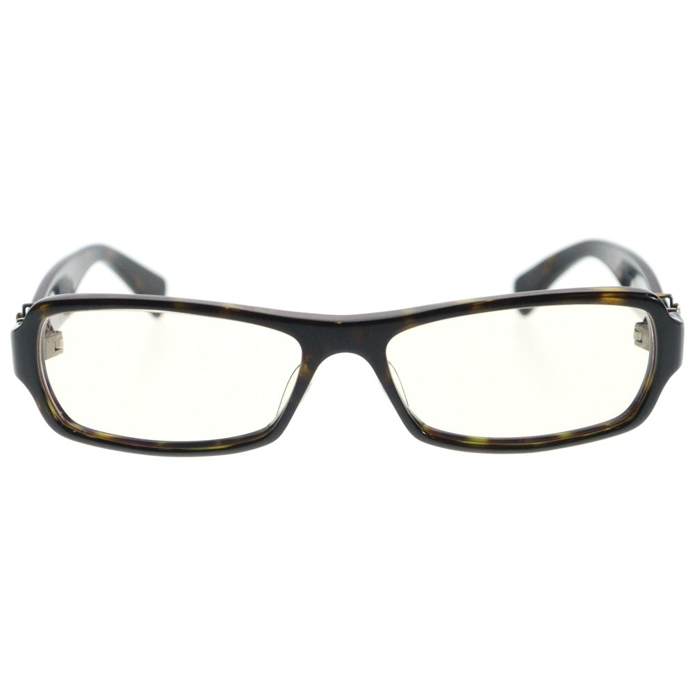 CHROME HEARTS(クロムハーツ) GITTIN ANY?-II BSフレアテンプル スクエアフレームサングラス アイウェア 眼鏡 ブラウン/クリア