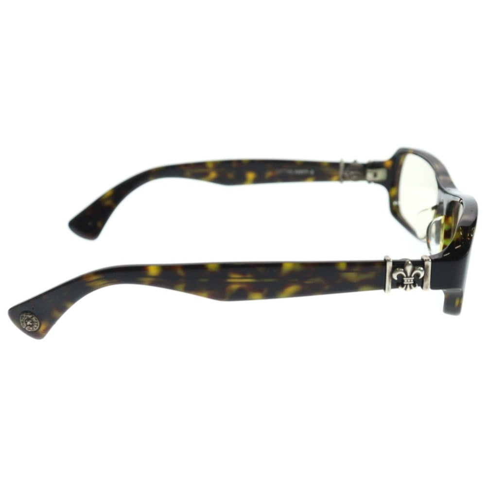 CHROME HEARTS(クロムハーツ) GITTIN ANY?-II BSフレアテンプル スクエアフレームサングラス アイウェア 眼鏡 ブラウン/クリア