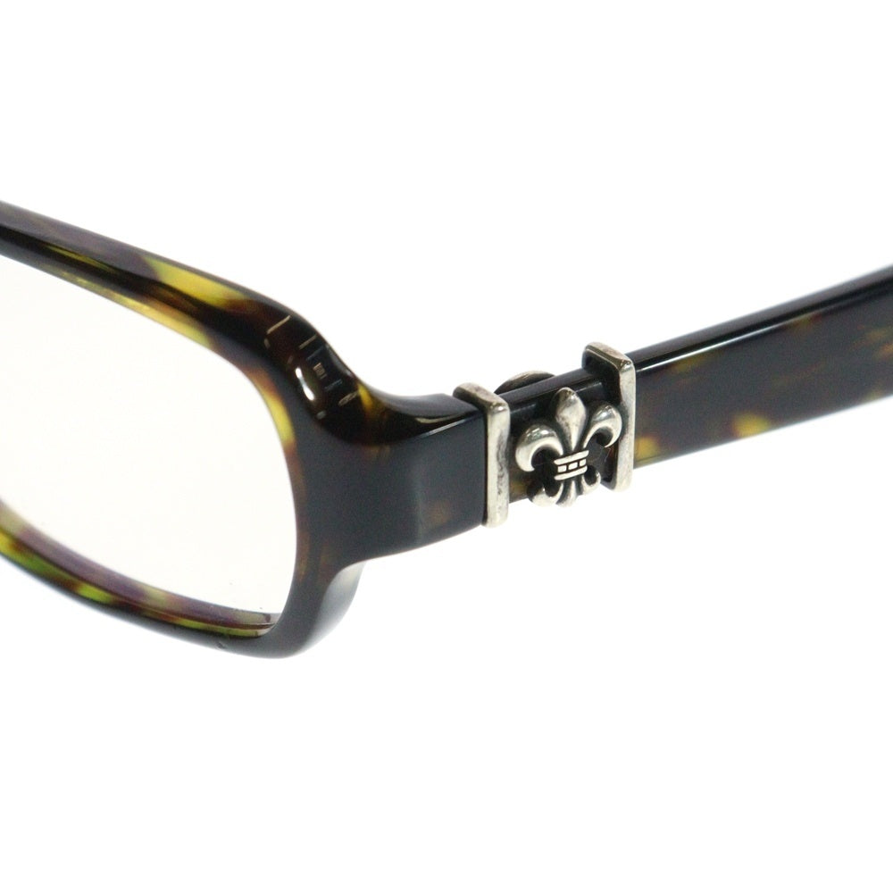 CHROME HEARTS(クロムハーツ) GITTIN ANY?-II BSフレアテンプル スクエアフレームサングラス アイウェア 眼鏡 ブラウン/クリア