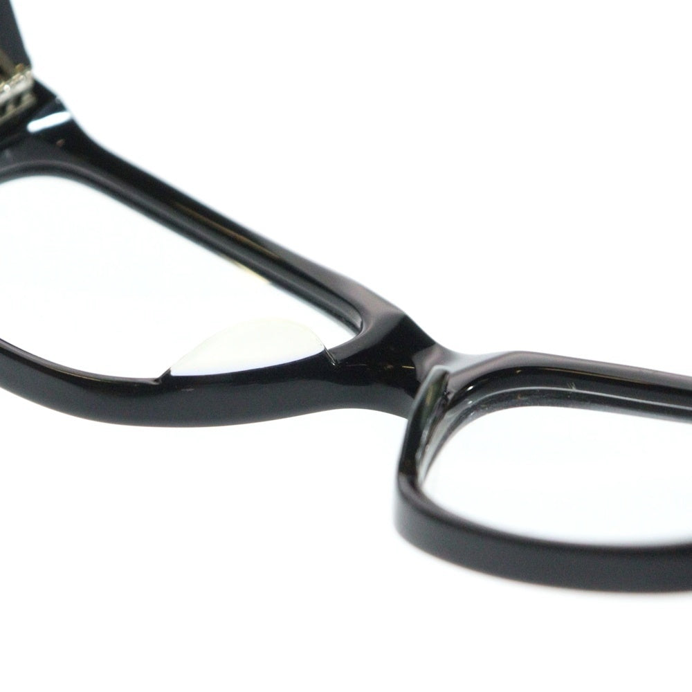 CHROME HEARTS(クロムハーツ) HAPPY VALLEY-A フレアニーテンプル スクエアフレームサングラス アイウェア 眼鏡 ブラック/クリア