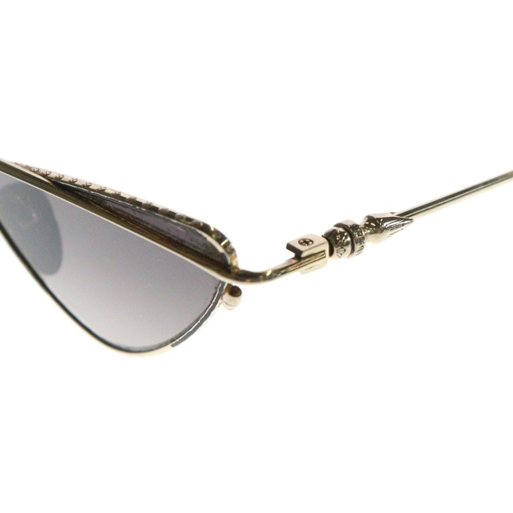CHROME HEARTS(クロムハーツ) BOOBGEOSIE スパイクブリッジ キャットアイサングラス アイウェア 眼鏡 ゴールド/ブラック