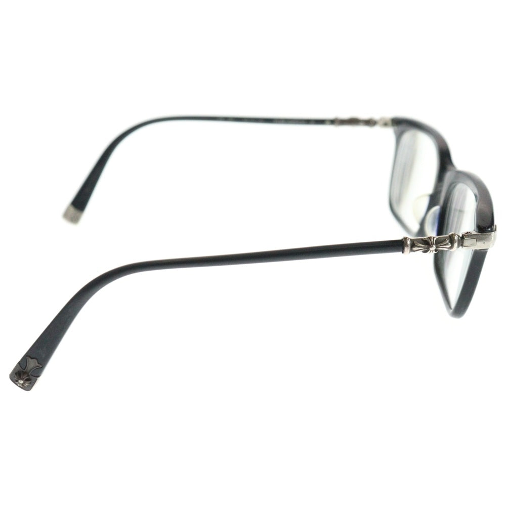 CHROME HEARTS(クロムハーツ) FUN HATCH-A クロステンプル スクエアフレームサングラス アイウェア 眼鏡 ブラック/クリア