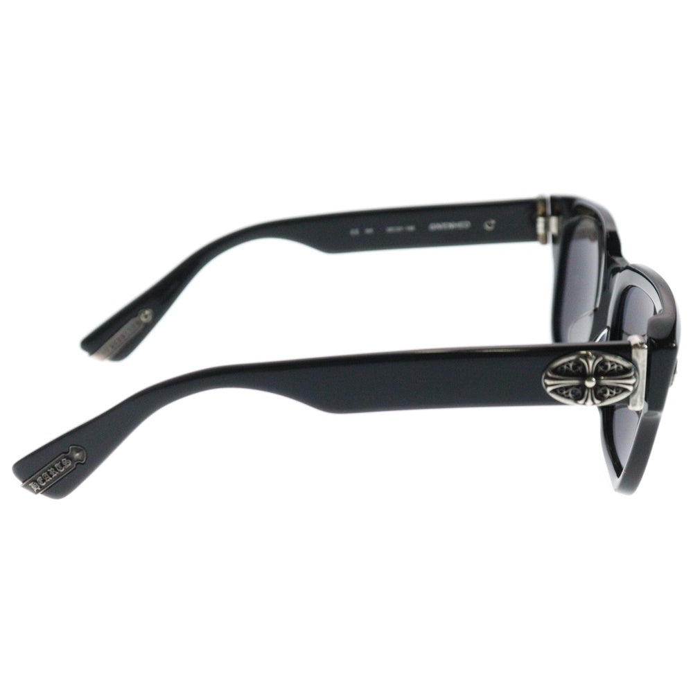 CHROME HEARTS(クロムハーツ) GIVENHED クラシックオーバルクロス スクエアサングラス アイウェア 眼鏡 ブラック/ブラック