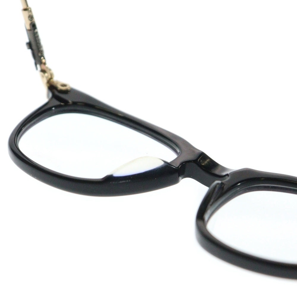 CHROME HEARTS(クロムハーツ) RIZZ1 ダガーテンプル ウェリントンサングラス ゴールドコーティング アイウェア 眼鏡 ブラック/ゴールド