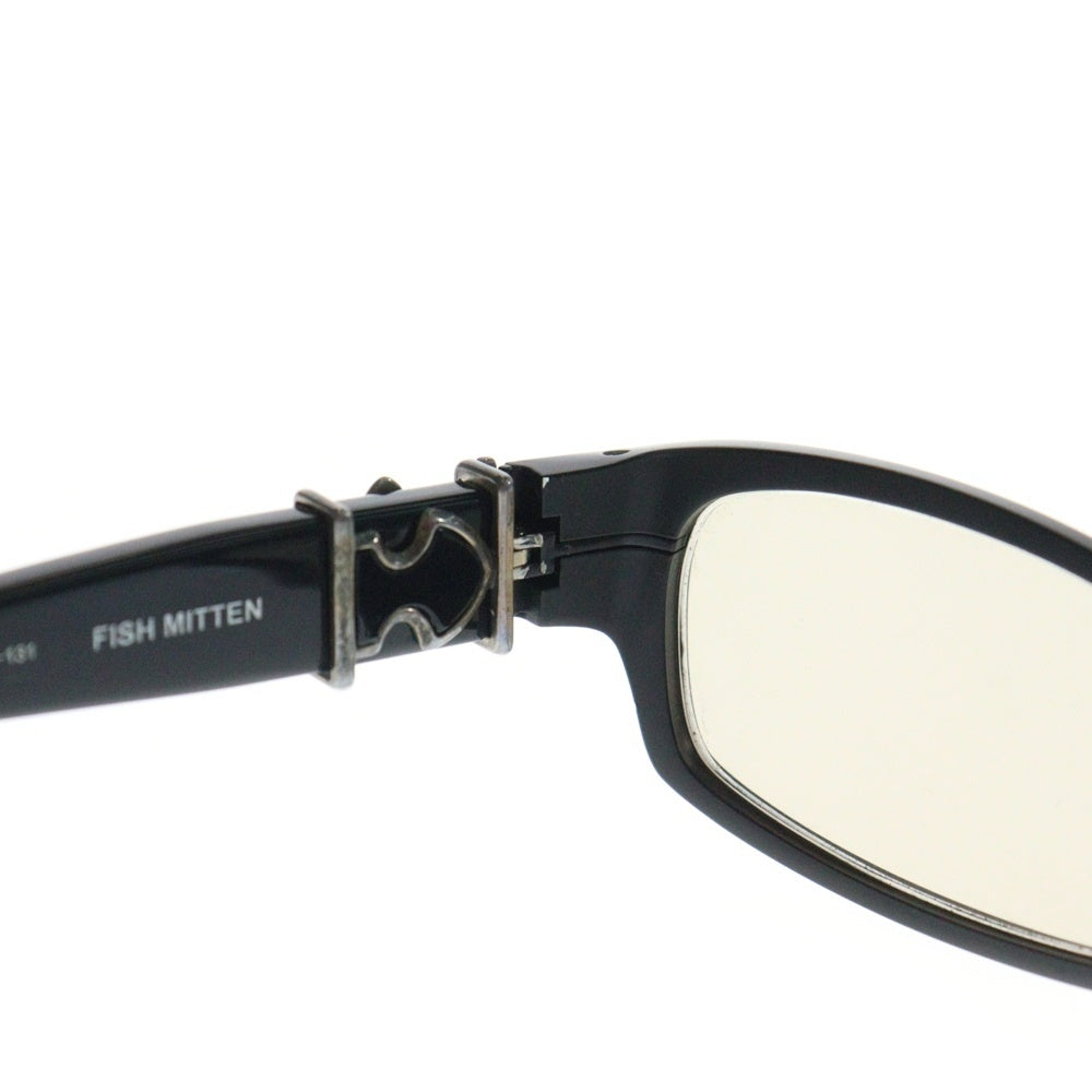 CHROME HEARTS(クロムハーツ) FISH MITTEN BSフレアテンプル スクエアフレームサングラス アイウェア 眼鏡 ブラック