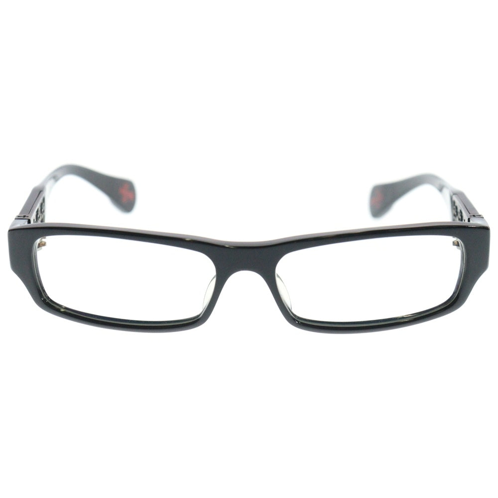 CHROME HEARTS(クロムハーツ) STROKED CHクロステンプル サングラス アイウェア 眼鏡 ブラック/クリア