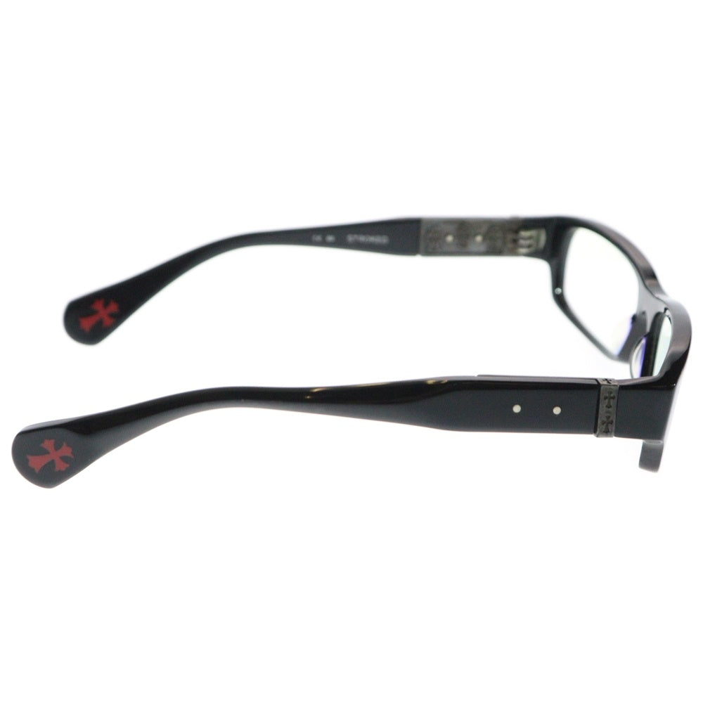 CHROME HEARTS(クロムハーツ) STROKED CHクロステンプル サングラス アイウェア 眼鏡 ブラック/クリア