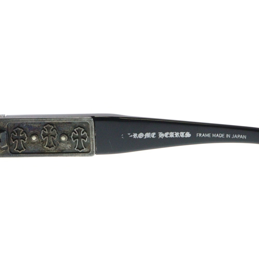 CHROME HEARTS(クロムハーツ) STROKED CHクロステンプル サングラス アイウェア 眼鏡 ブラック/クリア