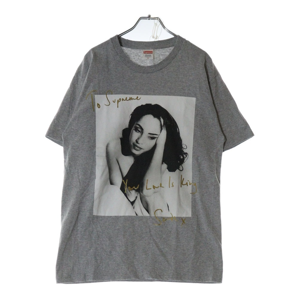 SUPREME(シュプリーム) 17SS Sade Tee シャーデー フロントプリント クルーネック半袖Tシャツ カットソー グレー