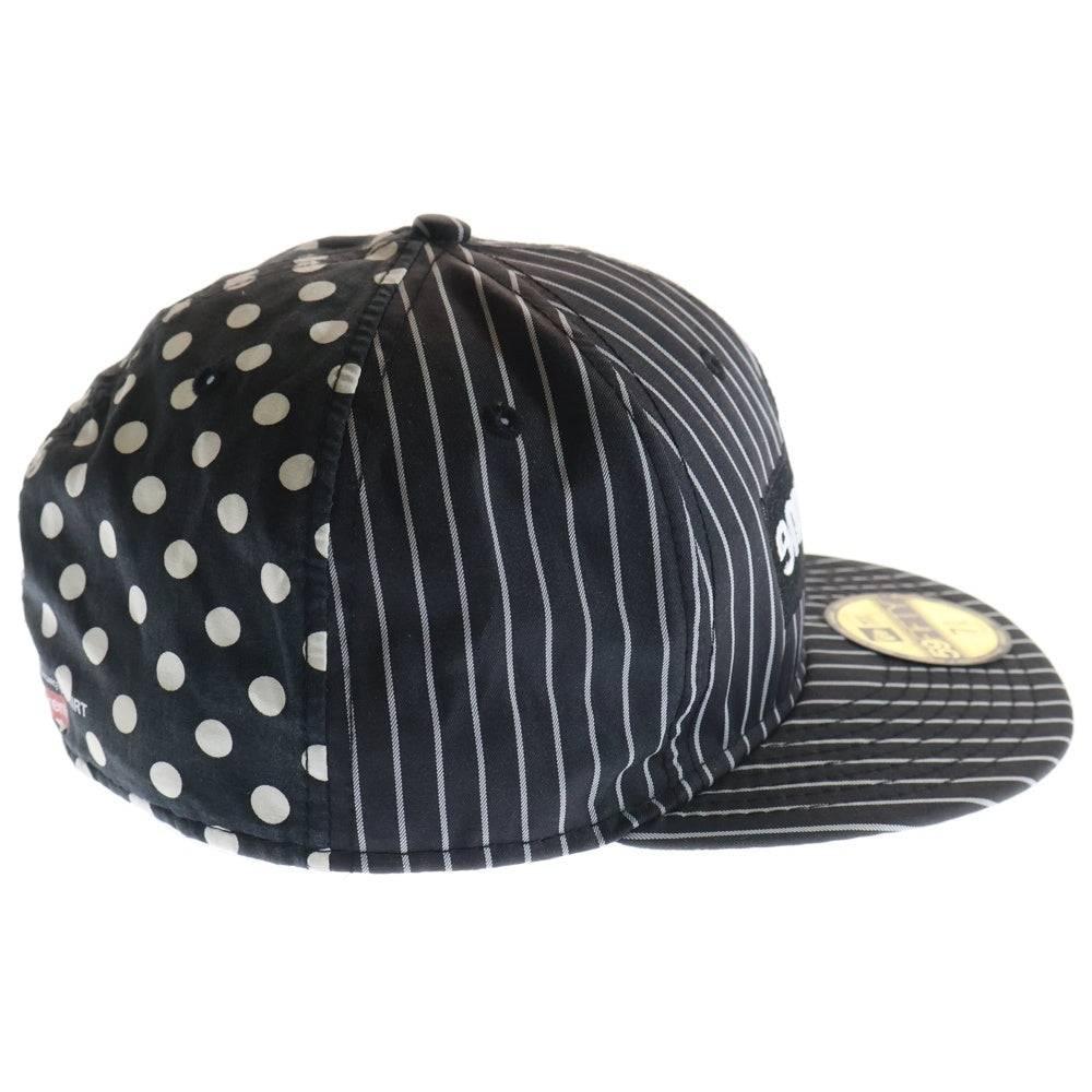 SUPREME(シュプリーム) 14SS ×COMME des GARCON SHIRT ×New Era コムデギャルソン ニューエラ ボックスロゴ ベースボールキャップ 帽子 ブラック/ホワイト