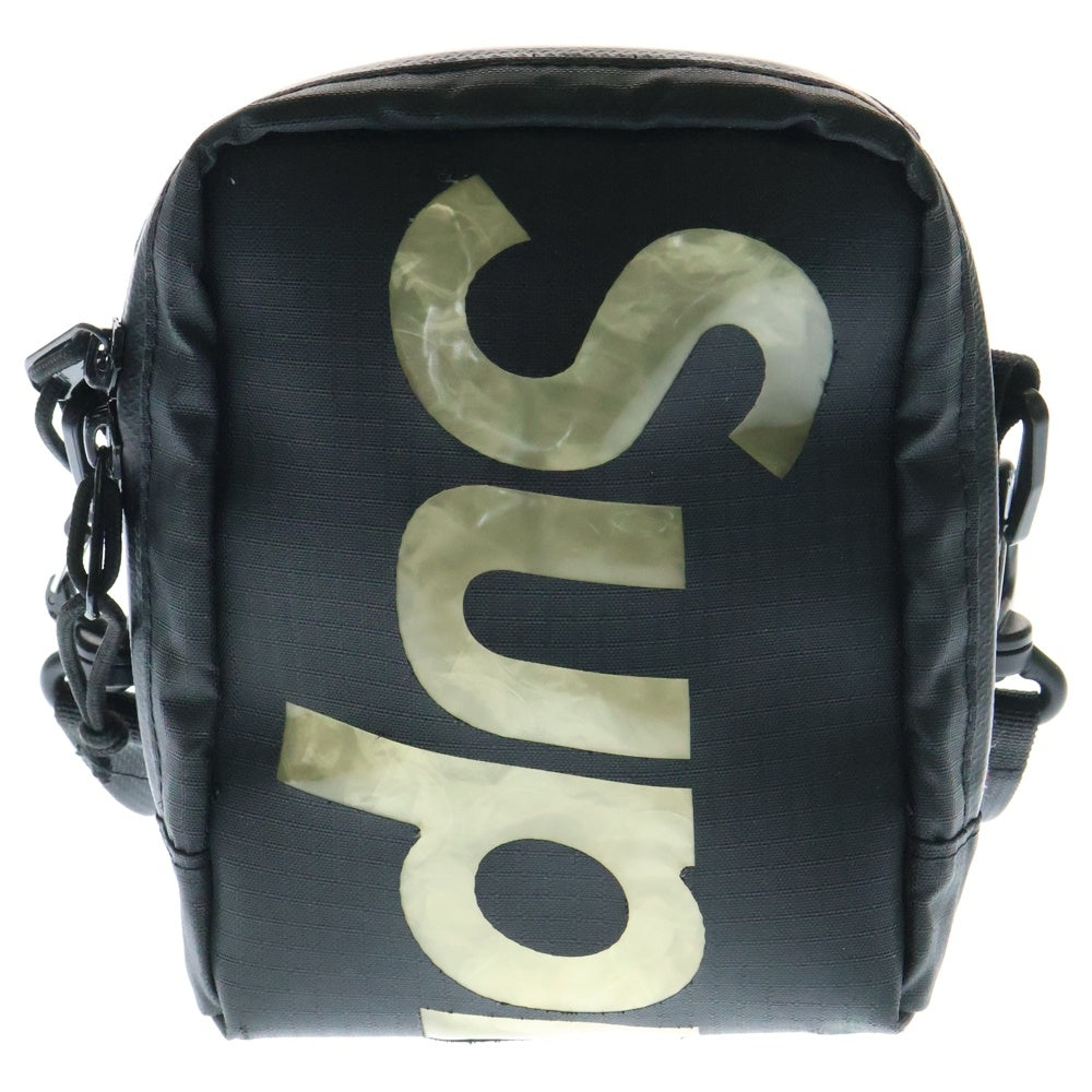 SUPREME(シュプリーム) 21SS Neck Pouch ロゴデザイン ネックポーチ ショルダーバッグ ブラック