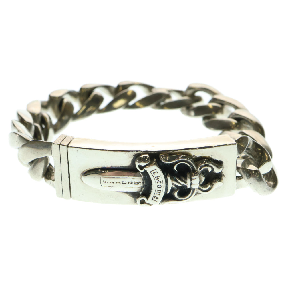 CHROME HEARTS(クロムハーツ) ID DAGGER ダガーIDクラシックリンクブレスレット 13LINK シルバー BCA156