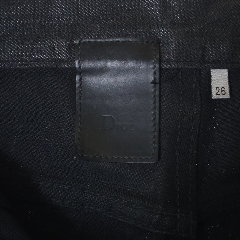 Dior HOMME(ディオールオム) コーティング スキニーパンツ 7H3110530589 ブラック