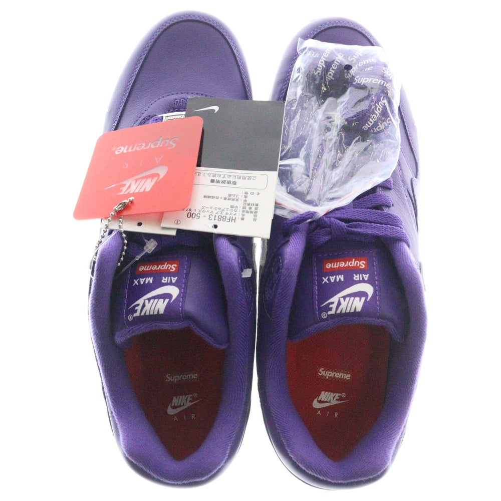 NIKE(ナイキ) 25SS ×Supreme Air Max 1 87 SP Purple Week4 HF8813-500 エアマックス1 87 SP パープル ウィーク4 US10/28.0cm