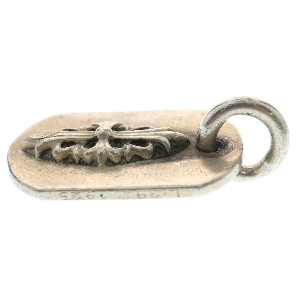 CHROME HEARTS(クロムハーツ) RAISED FRLR DOGTAG レイズドフローラルクロス ドッグタグ ペンダントトップ シルバー BCA302