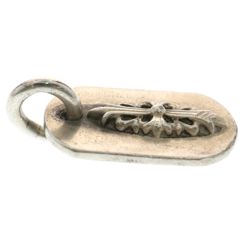 CHROME HEARTS(クロムハーツ) RAISED FRLR DOGTAG レイズドフローラルクロス ドッグタグ ペンダントトップ シルバー BCA302