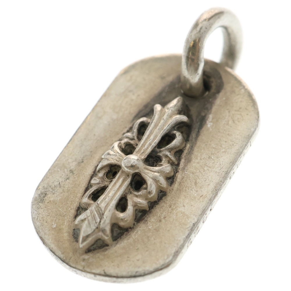 CHROME HEARTS(クロムハーツ) RAISED FRLR DOGTAG レイズドフローラルクロス ドッグタグ ペンダントトップ シルバー BCA302
