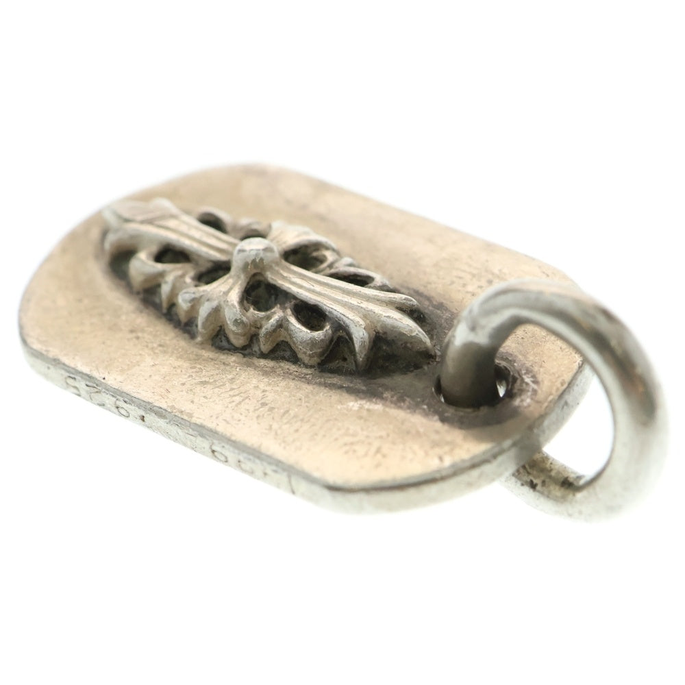 CHROME HEARTS(クロムハーツ) RAISED FRLR DOGTAG レイズドフローラルクロス ドッグタグ ペンダントトップ シルバー BCA302