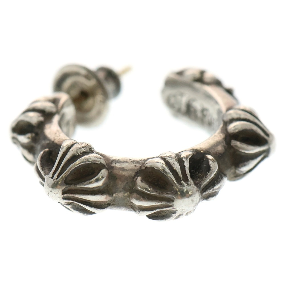CHROME HEARTS(クロムハーツ) HOOP CROSS クロスバンド フープピアス シルバー BCA100