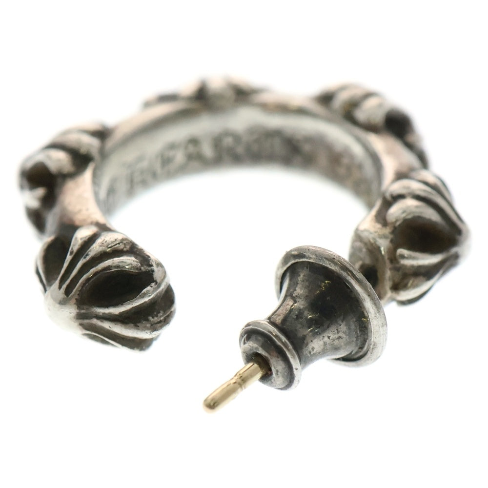 CHROME HEARTS(クロムハーツ) HOOP CROSS クロスバンド フープピアス シルバー BCA100