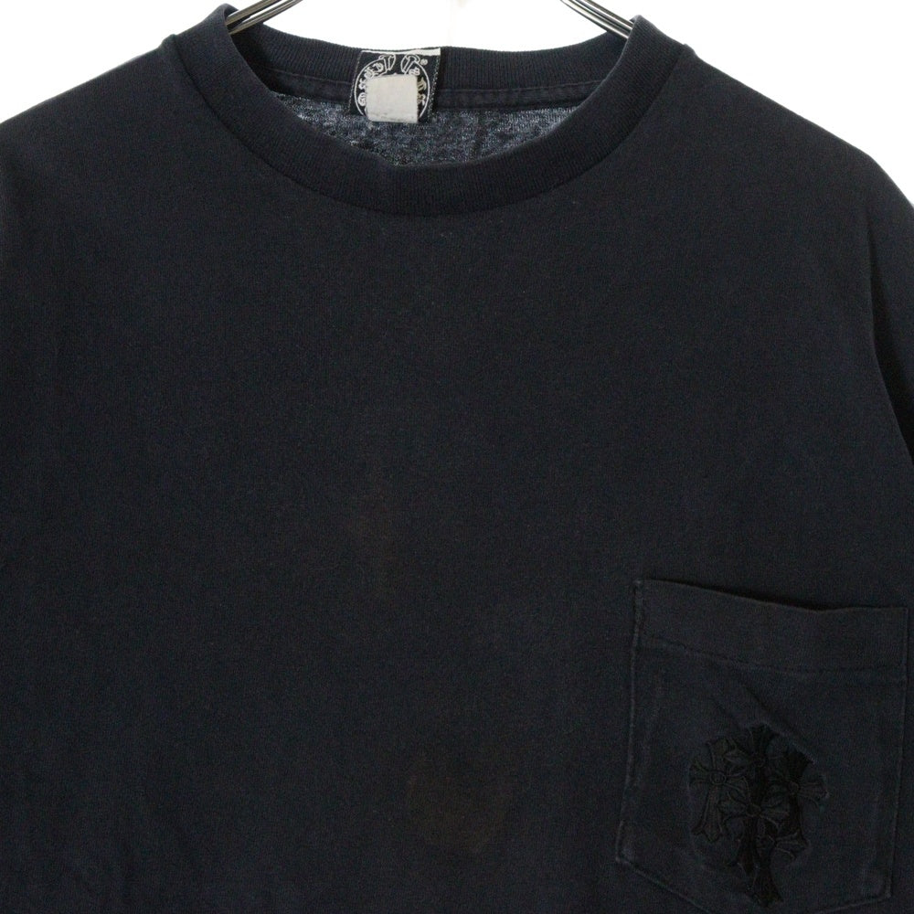 CHROME HEARTS(クロムハーツ) OLD セメタリー刺繍 半袖Tシャツ カットソー ブラック