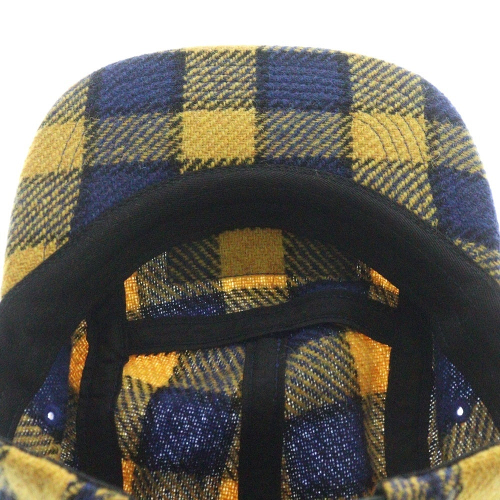 SUPREME(シュプリーム) 25SS Harris Tweed Camp Cap ハリスツイード キャンプキャップ 帽子 イエロー