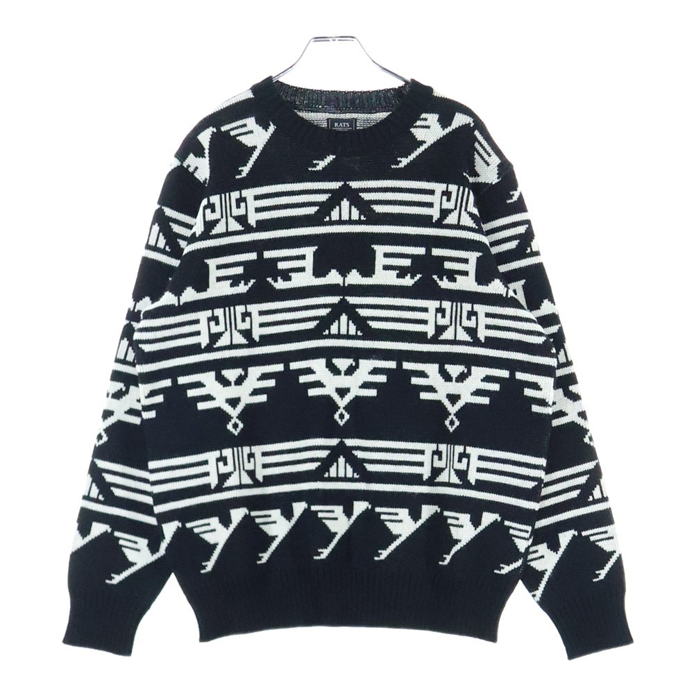 RATS(ラッツ) NATIVE JACQUARD KNIT 19'RN-1007 ネイティブ ジャガード ニット