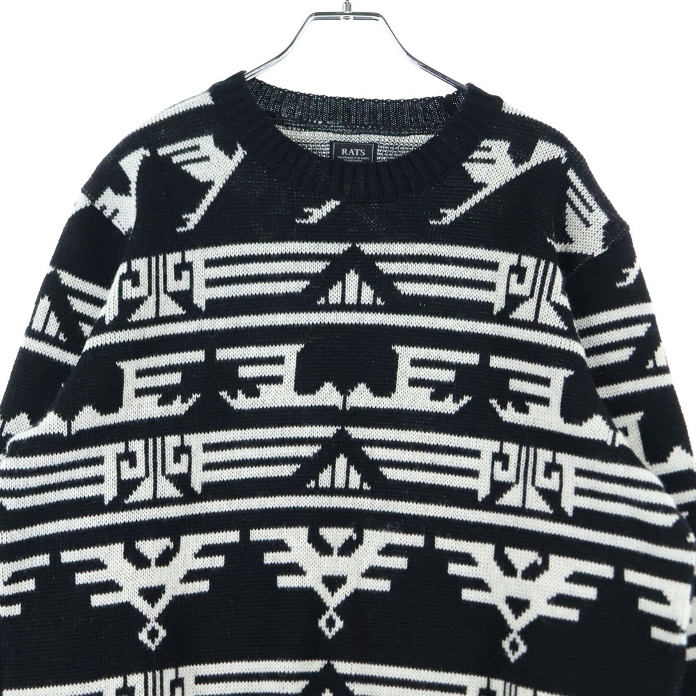 RATS(ラッツ) NATIVE JACQUARD KNIT 19'RN-1007 ネイティブ ジャガード ニット