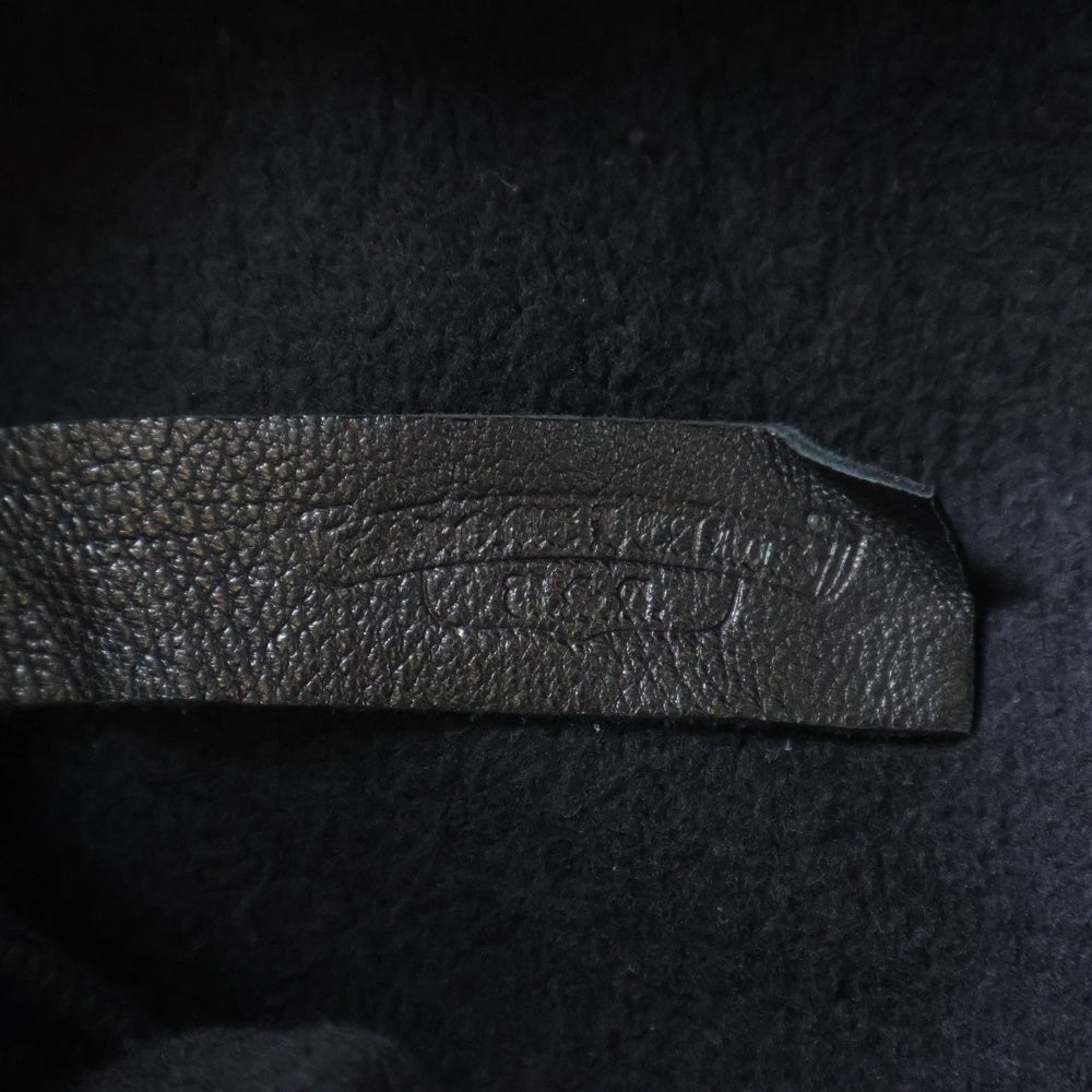 CHROME HEARTS(クロムハーツ) Y NOT SLO RIDE ロゴ刺繍CHプラスレザーパッチスウェットパンツ ブラック