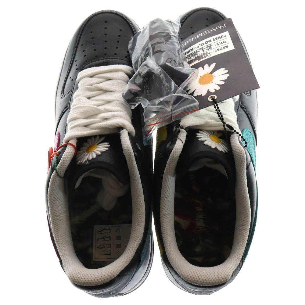 NIKE(ナイキ) ×ピースマイナスワン Nike Air Force 1 Low 07 Para-Noise 3.0 Black and Multi-Color AQ3692-004 エアフォース1 パラノイズ ローカットスニーカー US10/28.0cm