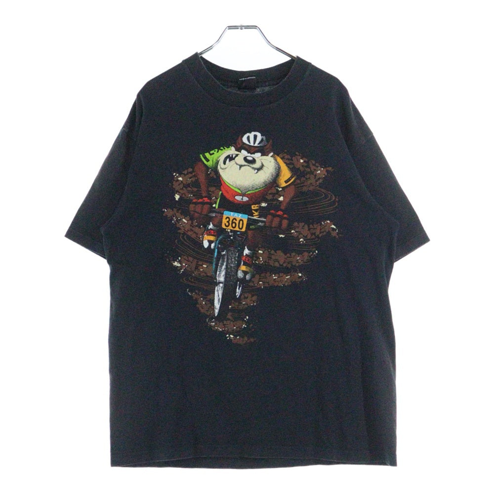 VINTAGE(ヴィンテージ) 90s WARNER BROS STUDIO STORE TAZ Bike Tee タズ バイク 半袖Tシャツ カットソー ブラック