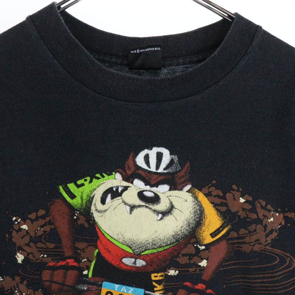 VINTAGE(ヴィンテージ) 90s WARNER BROS STUDIO STORE TAZ Bike Tee タズ バイク 半袖Tシャツ カットソー ブラック