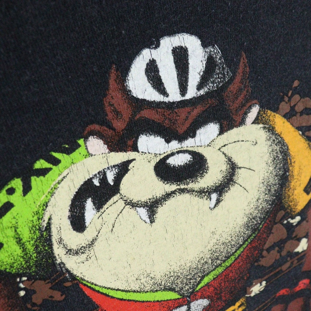 VINTAGE(ヴィンテージ) 90s WARNER BROS STUDIO STORE TAZ Bike Tee タズ バイク 半袖Tシャツ カットソー ブラック