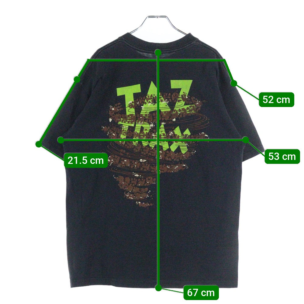 VINTAGE(ヴィンテージ) 90s WARNER BROS STUDIO STORE TAZ Bike Tee タズ バイク 半袖Tシャツ カットソー ブラック