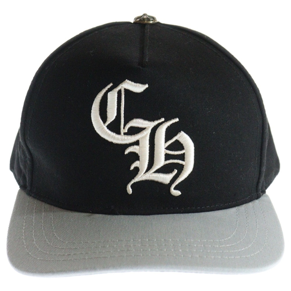 CHROME HEARTS(クロムハーツ) CH LOGO BASEBALL CAP 5パネル フロントロゴ ベースボールキャップ 帽子 ブラック/グレー