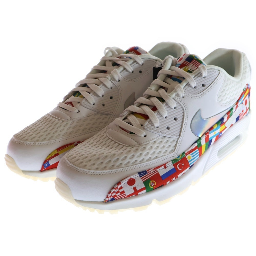 NIKE(ナイキ) AIR MAX 90 NIC QS A05119-100 国旗柄 エアマックス90 ローカットスニーカー シューズ US10/28.0cm ホワイト
