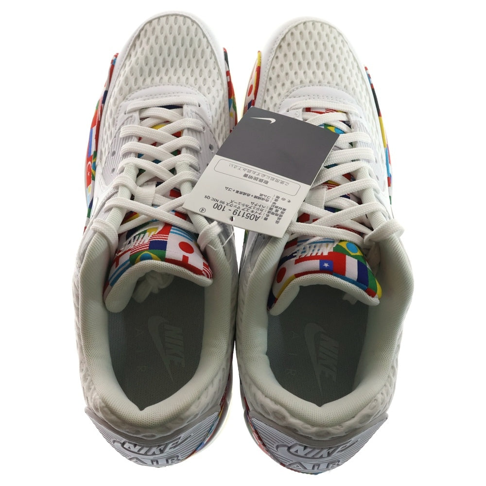 NIKE(ナイキ) AIR MAX 90 NIC QS A05119-100 国旗柄 エアマックス90 ローカットスニーカー シューズ US10/28.0cm ホワイト