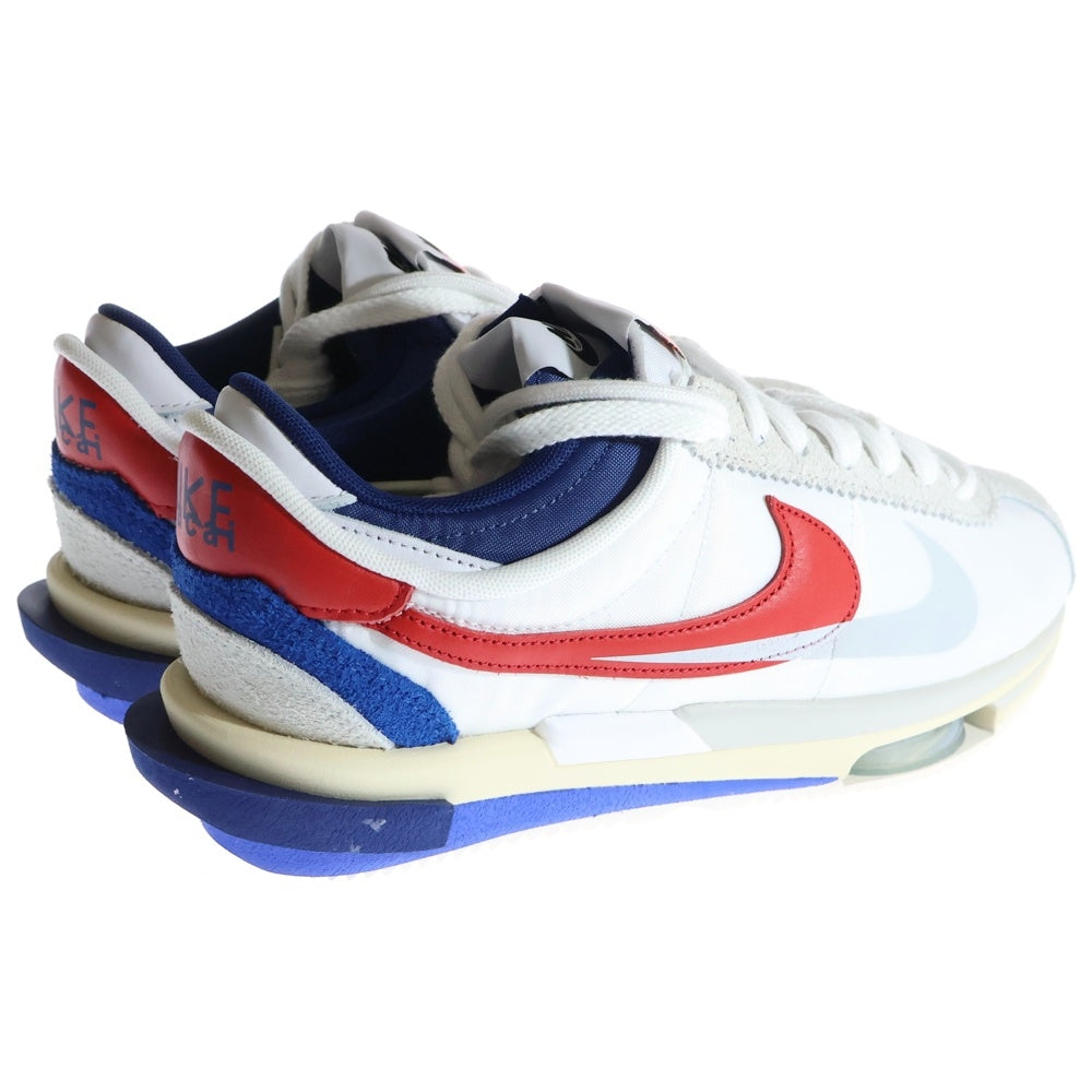 NIKE(ナイキ) ×Sacai Zoom Cortez White and University Red DQ0581-100 サカイ ズームコルテッツ ローカットスニーカー シューズ US8/26.0cm ホワイト