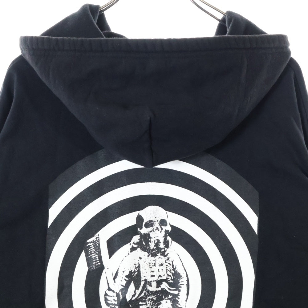 CHROME HEARTS(クロムハーツ) SWTSHRT HD ZIP FOTI フォティ スカルバックプリントジップアップフーディーパーカー ブラック